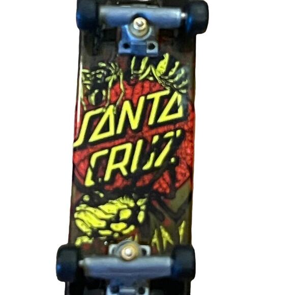 Tech Deck RARE Santa Cruz Finger Skateboard 1990s Black Yellow Red VGC - Picture 7 of 8